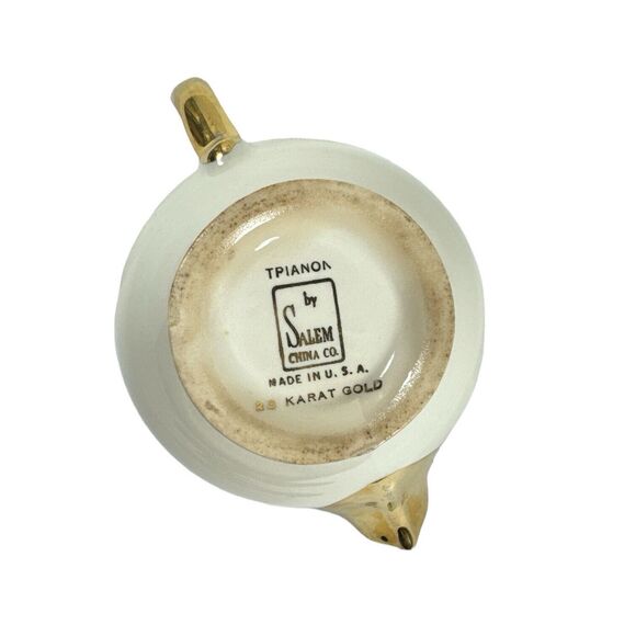 Trianon by Salem China Creamer 23 Kt Gold - Picture 6 of 8